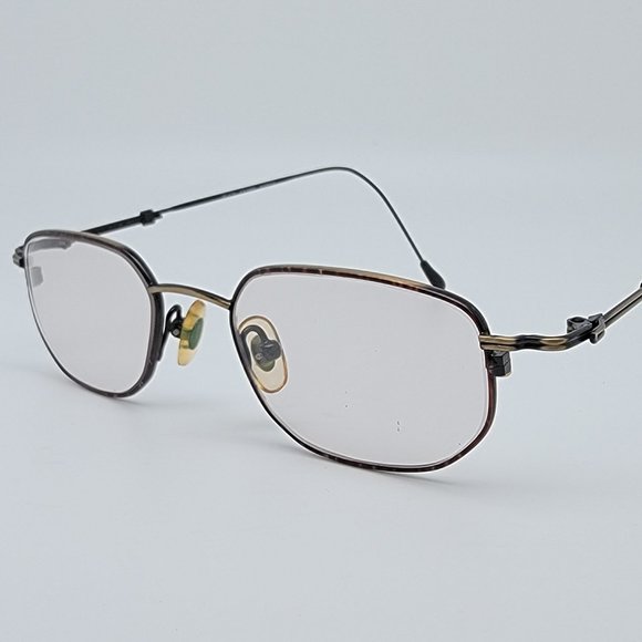 De Ja Vu DV 863 Col C Antique Gold Wire Frame Eyeglasses Korea 46-18-135 Vintage - Picture 1 of 12